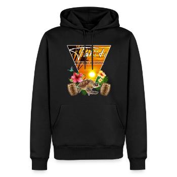 Tahiti Französisch-Polynesien Kolibri - Männer Premium Bio Hoodie - Schwarz - Vorne - Nico (187cm)