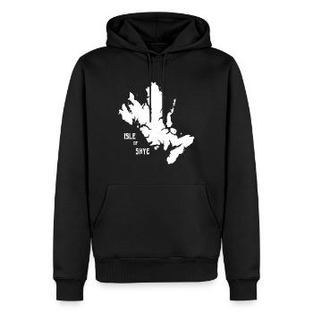 L’île de Skye, Western Isles, Hébrides, Écosse - Sweat à capuche Premium bio Homme - noir - Devant - Nico (187cm)