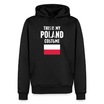 C’est mon costume de Pologne - Sweat à capuche Premium bio Homme - noir - Devant - Nico (187cm)