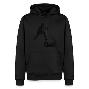 Basketball - Sweat à capuche Premium bio Homme - noir - Devant - Nico (187cm)