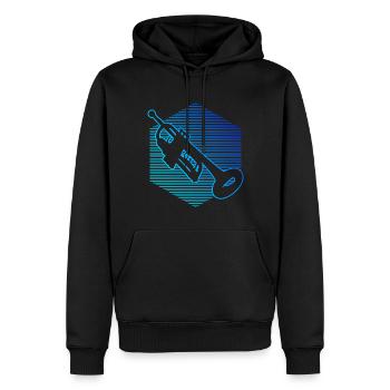 Trompeter Trompetenspielen Trompetenspieler - Männer Premium Bio Hoodie - Schwarz - Vorne - Nico (187cm)