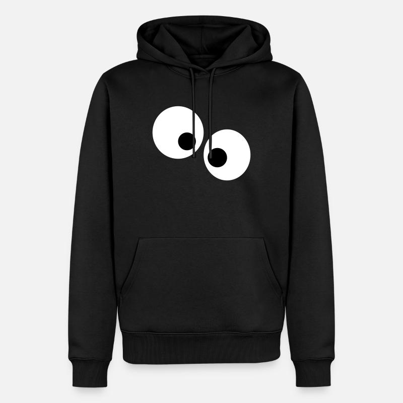 Yeux drôles - Sweat à capuche Premium bio Homme - noir
