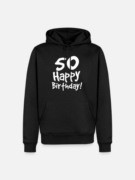 50th birthday - Men’s Premium Organic Hoodie - black