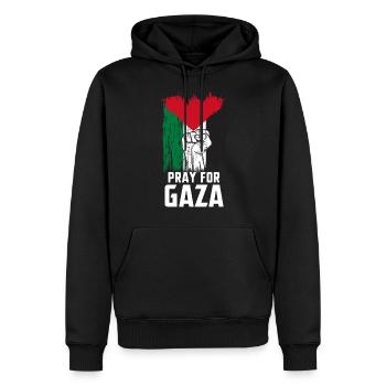 Palästina Tshirt Herren Kinder Damen Palestine - Männer Premium Bio Hoodie - Schwarz - Vorne - Nico (187cm)