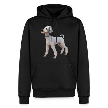 Bedlington Terrier - Männer Premium Bio Hoodie - Schwarz - Vorne - Nico (187cm)