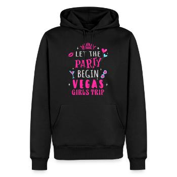 Girls Trip Las Vegas, que la fête commence - Sweat à capuche Premium bio Homme - noir - Devant - Nico (187cm)