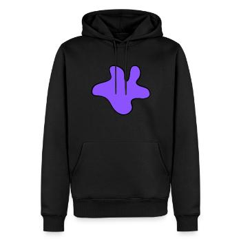 Blobz tshirt - Sweat à capuche Premium bio Homme - noir - Devant - Nico (187cm)