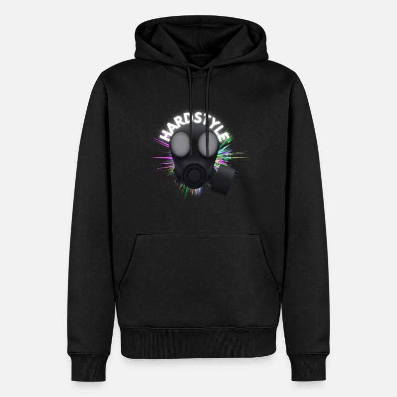Hardstyle - Männer Premium Bio Hoodie - Schwarz