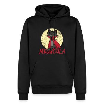 Katzen Vampir - Funny Halloween - Männer Premium Bio Hoodie - Schwarz - Vorne - Nico (187cm)