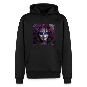 LA CATRINA TAG DER TOTEN MEXIKO - Männer Premium Bio Hoodie - Schwarz - Vorne - Nico (187cm)