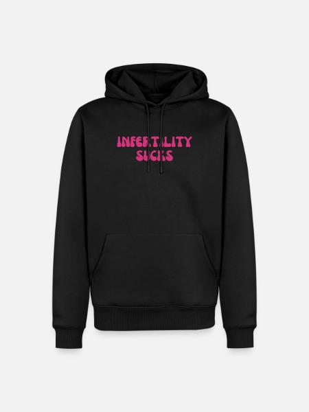 infertility sucks - Männer Premium Bio Hoodie - Schwarz