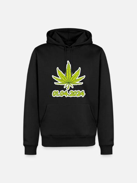 01.04.2024 Deutschland - Männer Premium Bio Hoodie - Schwarz