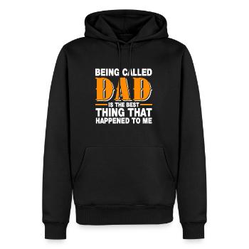 Being Called Dad Funny Father's Day - Men’s Premium Organic Hoodie - black - Front - Nico (187cm)