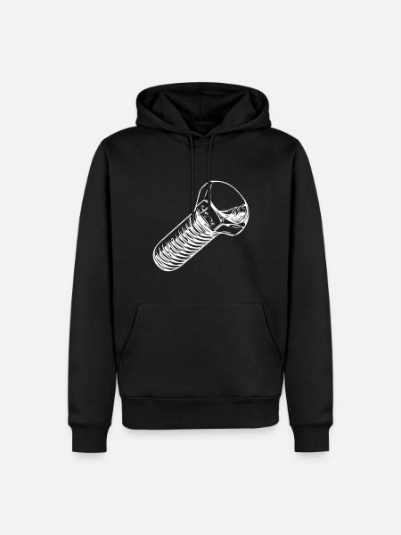 Workshop Screwdriver Papa Screw - Men’s Premium Organic Hoodie - black