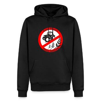 Agriculteurs Tracteurs agricoles - Sweat à capuche Premium bio Homme - noir - Devant - Nico (187cm)