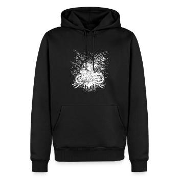 Gelände Motorrad Style Splash Biker - Männer Premium Bio Hoodie - Schwarz - Vorne - Nico (187cm)