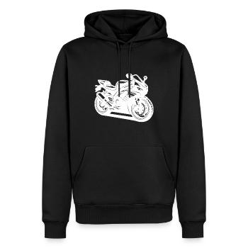 Course automobile, Extrême, Course, Sport automobile - Sweat à capuche Premium bio Homme - noir - Devant - Nico (187cm)