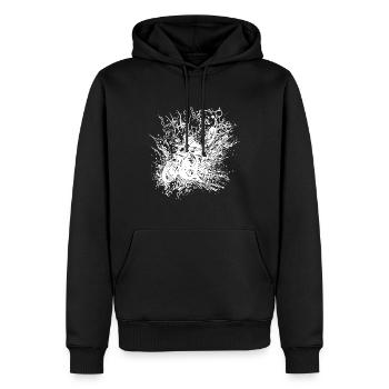 Motorrad Bikerstyle Custombike Rennsport Splash - Männer Premium Bio Hoodie - Schwarz - Vorne - Nico (187cm)