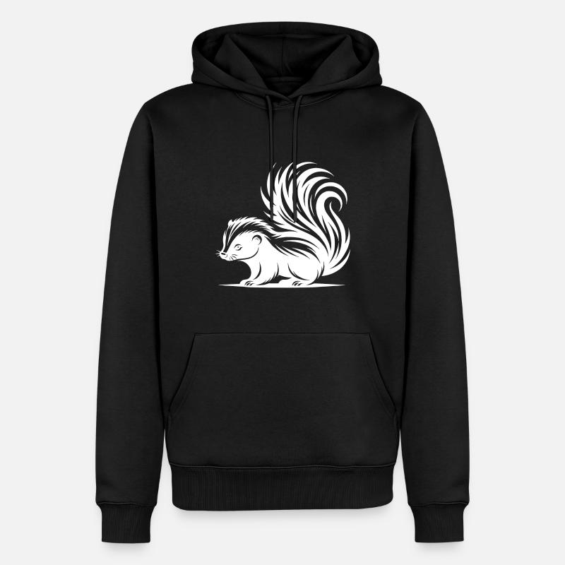 Mignon bébé mouffette câlin - Sweat à capuche Premium bio Homme - noir