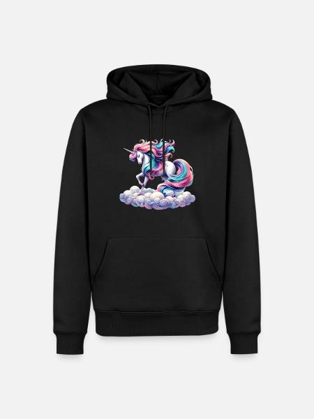 Mythical Unicorn - Men’s Premium Organic Hoodie - black