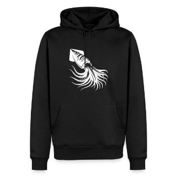 Humboldt-Kalmar Pelagischer Tiefseee Kopffüßer - Männer Premium Bio Hoodie - Schwarz - Vorne - Nico (187cm)
