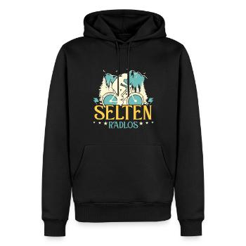 Coole Fahrrad und Mountainbike Geschenke MTB - Männer Premium Bio Hoodie - Schwarz - Vorne - Nico (187cm)