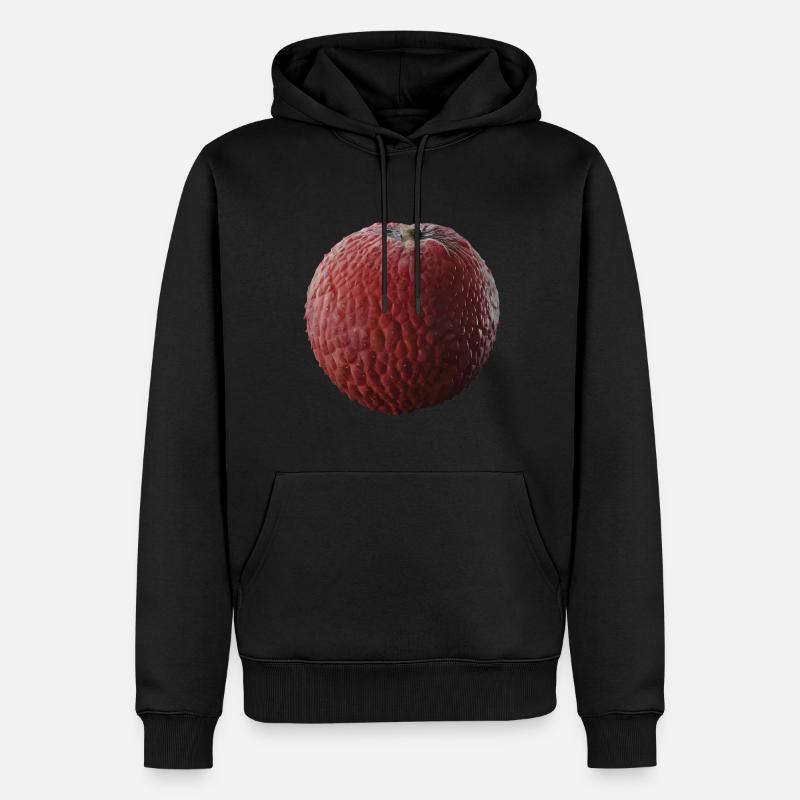 Litschi Frucht Geschenk - Männer Premium Bio Hoodie - Schwarz