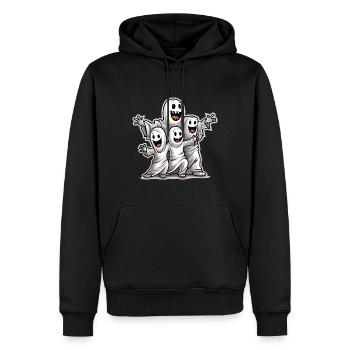 Design d’Halloween effrayant pour la prochaine fête - Sweat à capuche Premium bio Homme - noir - Devant - Nico (187cm)