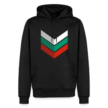 Bulgarien Flagge Bulgarische Fahne Goldstrand - Männer Premium Bio Hoodie - Schwarz - Vorne - Nico (187cm)
