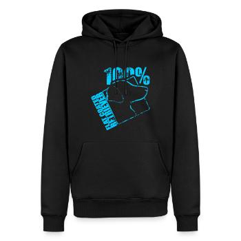 FLAT COATED RETRIEVER 100 - Männer Premium Bio Hoodie - Schwarz - Vorne - Nico (187cm)