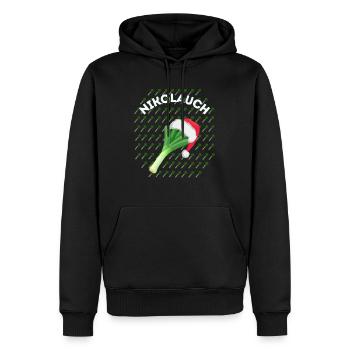 Nikolauch Nikolaus - Männer Premium Bio Hoodie - Schwarz - Vorne - Nico (187cm)
