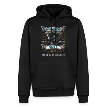 MECHANIKER ZU SEIN Spruch für Mechaniker - Männer Premium Bio Hoodie - Schwarz - Vorne - Nico (187cm)