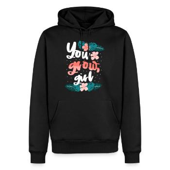 Lustige Gartenarbeit, die Sie wachsen Mädchen Pflanze Liebhaber verrückt - Männer Premium Bio Hoodie - Schwarz - Vorne - Nico (187cm)