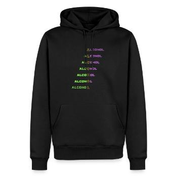 Drunk Alcohol T-shirt - Männer Premium Bio Hoodie - Schwarz - Vorne - Nico (187cm)