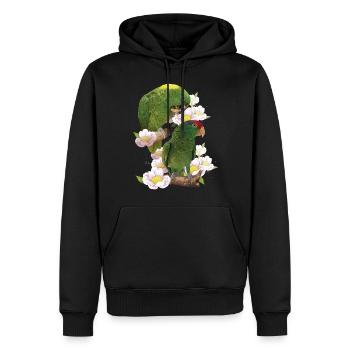 Papageien - Männer Premium Bio Hoodie - Schwarz - Vorne - Nico (187cm)