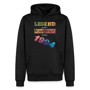 LEGEND AND LIMITED EDITION - Männer Premium Bio Hoodie - Schwarz - Vorne - Nico (187cm)