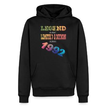 LEGEND AND LIMITED EDITION - Männer Premium Bio Hoodie - Schwarz - Vorne - Nico (187cm)
