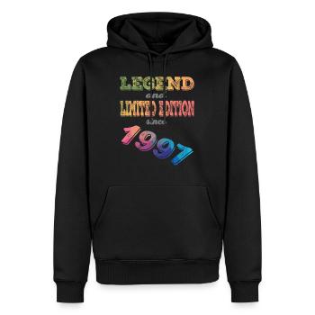LEGEND AND LIMITED EDITION - Männer Premium Bio Hoodie - Schwarz - Vorne - Nico (187cm)