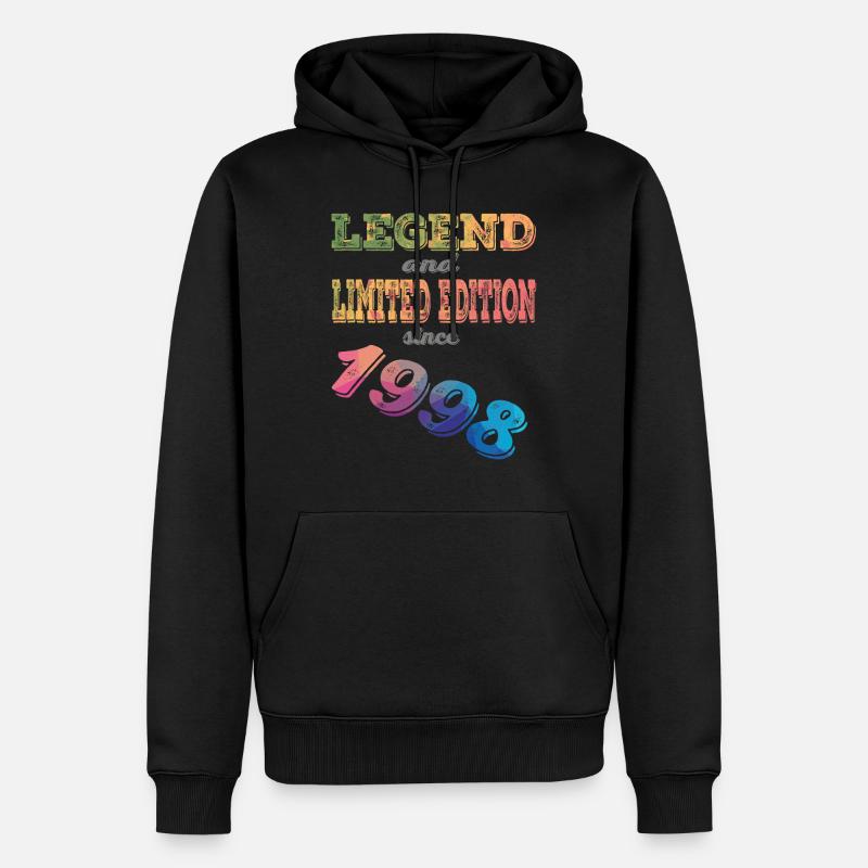 LÉGENDE ET ÉDITION LIMITÉE - Sweat à capuche Premium bio Homme - noir