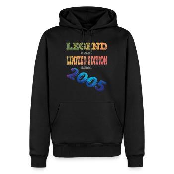 LEGEND AND LIMITED EDITION - Männer Premium Bio Hoodie - Schwarz - Vorne - Nico (187cm)