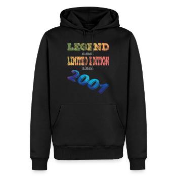 22nd birthday Young girls 22 years gift - Men’s Premium Organic Hoodie - black - Front - Nico (187cm)