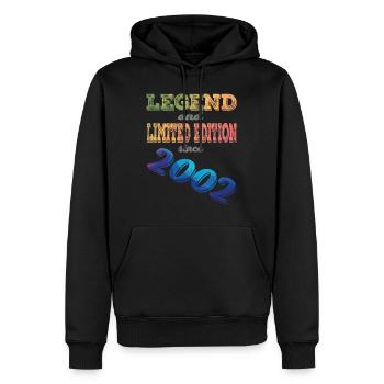 LEGEND AND LIMITED EDITION - Männer Premium Bio Hoodie - Schwarz - Vorne - Nico (187cm)
