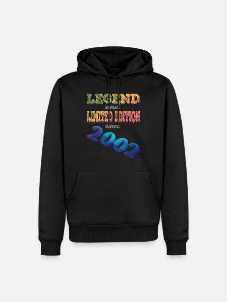 LEGEND AND LIMITED EDITION - Männer Premium Bio Hoodie - Schwarz