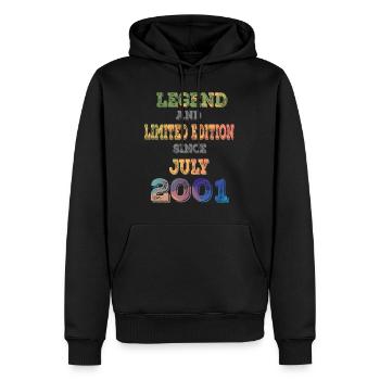 LEGEND AND LIMITED EDITION - Männer Premium Bio Hoodie - Schwarz - Vorne - Nico (187cm)