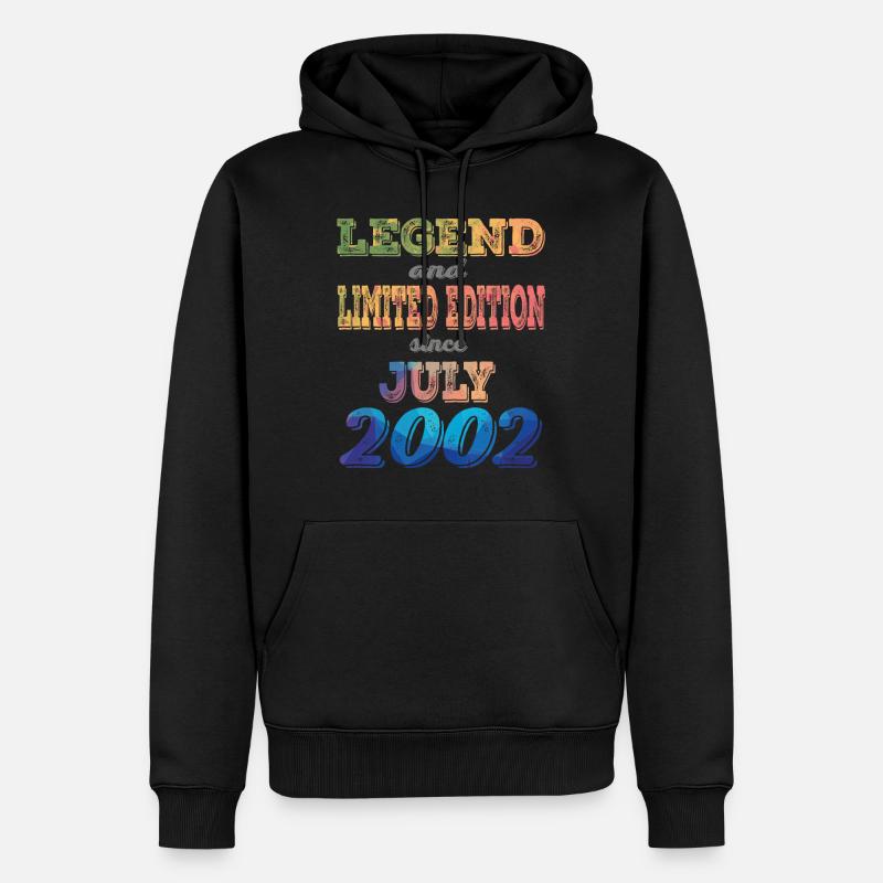 LÉGENDE ET ÉDITION LIMITÉE - Sweat à capuche Premium bio Homme - noir