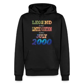 LEGEND AND LIMITED EDITION - Männer Premium Bio Hoodie - Schwarz - Vorne - Nico (187cm)