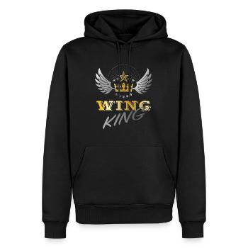 Moto Goldwing Gold Wing King - Sweat à capuche Premium bio Homme - noir - Devant - Nico (187cm)