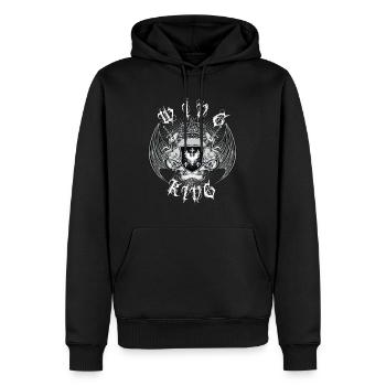 Moto Goldwing Gold Wing King - Sweat à capuche Premium bio Homme - noir - Devant - Nico (187cm)