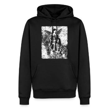 Fairycore Ästhetik Skelett Fee Goth Grunge G - Männer Premium Bio Hoodie - Schwarz - Vorne - Nico (187cm)