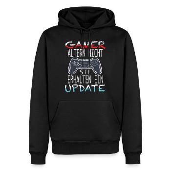 Videospiele Gaming - Männer Premium Bio Hoodie - Schwarz - Vorne - Nico (187cm)